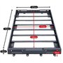 pour Suzuki Jimny JB64 JB74 2019-2023 Aluminium Croix Barres Balustrade Transporteur