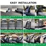 ZXHHXEB Voiture Toit Étagère,pour Hyundai KONA 2018-2022 Aluminium Croix Barres Balustrade Transporteur, Charger Transporteur, V
