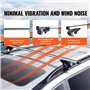 ZXHHXEB Voiture Toit Étagère,pour BMW X1 U11 2022 2023 Aluminium Croix Barres Balustrade Transporteur, Charger Transporteur, Voy