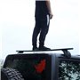 ZXHHXEB Voiture Toit Étagère,pour Jeep Wrangler 5 Door 2007-2020 Aluminium Croix Barres Balustrade Transporteur, Charger Transpo