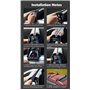 ZXHHXEB Voiture Toit Étagère,pour Ford Focus Hatchback 2012-2015 Aluminium Croix Barres Balustrade Transporteur, Charger Transpo