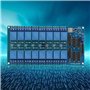 Module de relais, carte de commande de module de relais 5 V 16 canaux avec protection optocoupleur pour module microcontrôleur