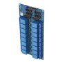 Module de relais, carte de commande de module de relais 5 V 16 canaux avec protection optocoupleur pour module microcontrôleur