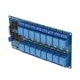 Module de relais, carte de commande de module de relais 5 V 16 canaux avec protection optocoupleur pour module microcontrôleur