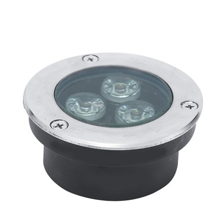 Très Mince Spot LED Piscine Encastrable Terrasse de Jardin 3W Spot LED Exterieur IP68 Étanche Acier Inoxydable 304 Extérieur