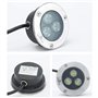 Très Mince Spot LED Piscine Encastrable Terrasse de Jardin 3W Spot LED Exterieur IP68 Étanche Acier Inoxydable 304 Extérieur, Pe
