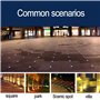 Très Mince Spot LED Piscine Encastrable Terrasse de Jardin 3W Spot LED Exterieur IP68 Étanche Acier Inoxydable 304 Extérieur, Pe