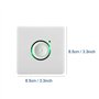 Interrupteur de minuterie murale, AC110-250V Extérieur LED Interrupteur de minuterie à retard de contact tactile 16 niveaux Para