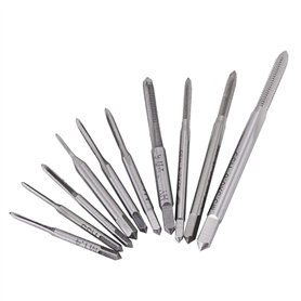 Jeu de Tarauds Métriques 10pcs Filetage Taraudage m1/m1.2/m1.4/m1.6/m1.7/m1.8/m2/m2.5/m3/m3.5 Mini Machine à Tarauder Le Filetag