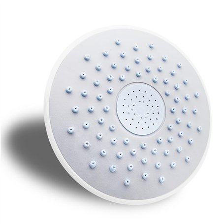 Pommeau de douche rond en caoutchouc de silicone ABS de 19 cm