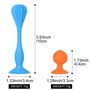 Wonsunte Lot de 11 Fléchettes Polyvalentes en Silicone avec Ventouse Cible Jeu De Fléchettes Souple Bleu Et Vert Jeu De Lancer C