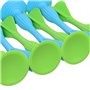 Wonsunte Lot de 11 Fléchettes Polyvalentes en Silicone avec Ventouse Cible Jeu De Fléchettes Souple Bleu Et Vert Jeu De Lancer C