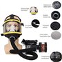 Débit d'air constant électrique alimenté Masque à gaz facial complet Système respiratoire Masque respiratoire de protection Disp