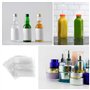 Scicalife 200 Pièces 80X70mm Clair Perforée Film Rétractable Film Thermorétractable Wrap Film Rétractable Joint Bandes pour Huil