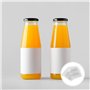 Scicalife 200 Pièces 80X70mm Clair Perforée Film Rétractable Film Thermorétractable Wrap Film Rétractable Joint Bandes pour Huil