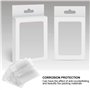 Scicalife 200 Pièces 80X70mm Clair Perforée Film Rétractable Film Thermorétractable Wrap Film Rétractable Joint Bandes pour Huil