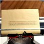 ZXNQ Métal Machine À Écrire Vintage, Mécanique Outil d'écriture - avec Housse de Valise et Ruban Rouge Noir 30 * 30 * 10CM