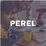 Perel Mallette de rangement, valisette métal, mallette à outils vide, valise outils vide, transport, verrouillable 2 clés, bando