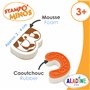 Aladine - 26 Tampons Lettres Alphabet avec Encreur - Tampons Enfant dès 4 ans - Stampominos - Encre Lavable – Pour Écrire Mots P