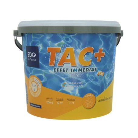 EDG by AQUALUX International - TAC Plus Piscine - Correcteur Alcalinité - Stabilise Le pH - Améliore Le Confort De Baignade - Po