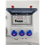 Aqualux EDENEA - Coffret Electrique Piscine sur Prises - Pompe Filtration+Robot Piscine+Projecteur LED - Protection 30mA - Horlo