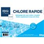 EDG - Chlore Choc Piscine - Action Rapide - Pastilles Spécial Eau Verte - Seau 5kg - Gamme Traitement Et Accessoires Piscine EDG