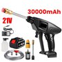 Nettoyeur Haute Pression sans Fil, Pistolet à Eau Haute Pression 60 Bar, Nettoyeur Haute Pression sans Fil, Pistolet pulvérisate