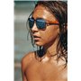 Julbo Mixte Powell Lunettes de soleil, Gris T Brillant /Orange Fluo, Taille unique EU