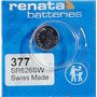 1x Renata Pile de Montre 0% Mercure Oxyde d’Argent