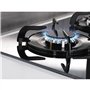 Brandt - BPG6413BM - Plaque Gaz et Electrique - Table de Cuisson - Noir - 4 Foyers - 1500W Electrique et 6200 Gaz - Encastrement