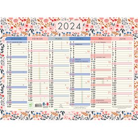 Exacompta - 34253E - Calendrier Mini Labo avec décor recto-verso - 43 x 33