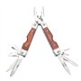 LAGUIOLE - Laguiole 40268486 Pince Multifonctions (8 Fonctions) en Acier Inoxydable avec Manche en Bois de Pakka et Etui en Cuir