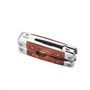 LAGUIOLE - Laguiole 40268486 Pince Multifonctions (8 Fonctions) en Acier Inoxydable avec Manche en Bois de Pakka et Etui en Cuir