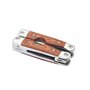 LAGUIOLE - Laguiole 40268486 Pince Multifonctions (8 Fonctions) en Acier Inoxydable avec Manche en Bois de Pakka et Etui en Cuir