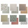 Toga by DRAEGER PARIS - Papier scrapbooking Safari - Lot de 6 feuilles de papier imprimé recto/verso - 12 Designs différents - F