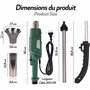 FISHTEC Desherbeur Electrique Thermique 2000 W - 2 en 1 : Bruleur de mauvaises Herbes + Allume Barbecue - Sans Gaz et Produit Ch