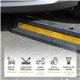 FISHTEC Butée de Parking - Butoir Parking en Caoutchouc- Butées de Roues pour Parking et Garage - Butée d'Aide au Stationnement 