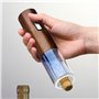 FISHTEC Coffret Tire-Bouchon Electrique Rechargeable – Éclairage LED bleu, Base Coupe Capsule, Ouverture Automatique, Base de ra