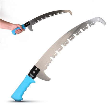 FISHTEC - Scie d'Élagage à Dents en 3D - Forme Innovante - Coupe 3X Plus Rapide et Facile qu'une Scie Traditionnelle - 6 Dents/i
