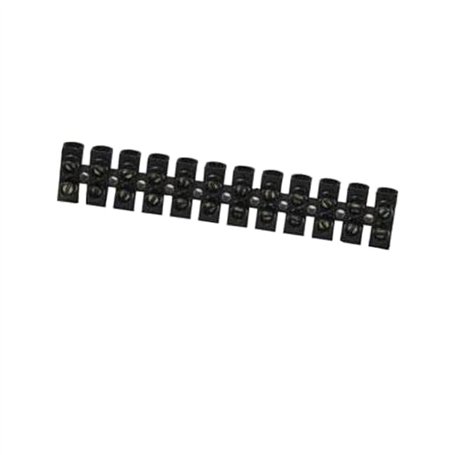 BATILEC - Barrette connexion 16 mm² 12 plots – Noir