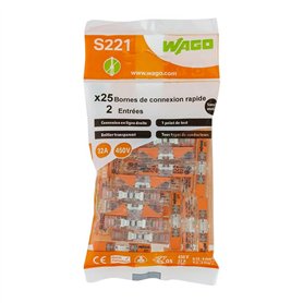 WAGO - Bornes 2 entrées en ligne S221