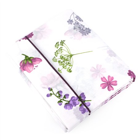 Linnea Drap Plat 280x310 cm 100% Coton Pretty Blanc
