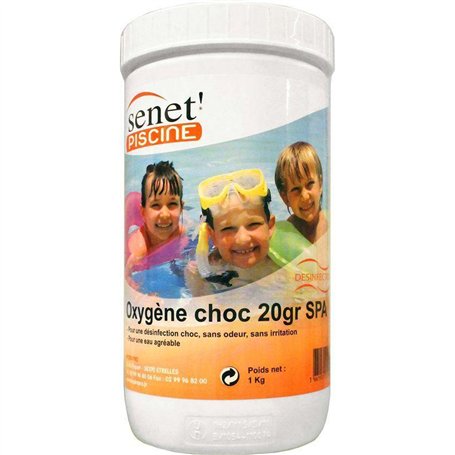 senet' piscine Oxygène Actif pour Spa 1 Kg - Antibactérien