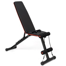 IDMarket - Banc de Musculation réglable et inclinable Fitness pour Entrainement Complet du Corps