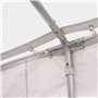 Outsunny Chapiteau Barnum Tente Barnum tonnelle de réception chapiteau de Jardin 6 x 4 x 2,8 m polyéthylène 8 fenêtres et Acier 