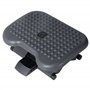 HOMCOM Repose-pieds ergonomique de bureau hauteur et inclinaison réglables 46L x 35l cm gris noir