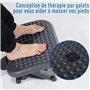HOMCOM Repose-pieds ergonomique de bureau hauteur et inclinaison réglables 46L x 35l cm gris noir