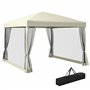Outsunny Tonnelle Barnum Pliant Pop-up imperméabilisé Style Colonial 3L x 3l x 2
