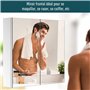 HOMCOM Armoire Miroir Cadre en Acier Inoxydable avec Rangement Étagère pour Toilette Salle de Bain dim. 60L x 12l x 55H cm