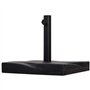 Outsunny Pied de parasol base de lestage parasol carré dim. 41,5L x 41,5I x 33H cm poids net 20 Kg ciment HDPE noir